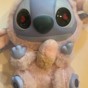 Stitch without the box Plush Toy keychain with Blue and Pink Accents